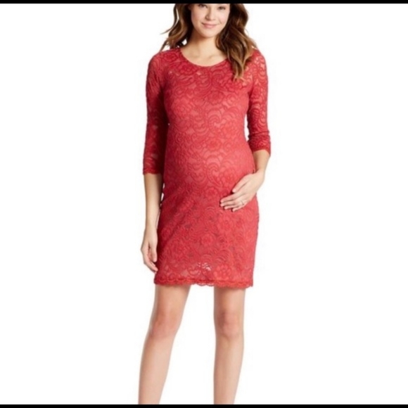 Jessica Simpson Dresses & Skirts - Jessica Simpson Maternity Lace Sheath Dress Size (M)